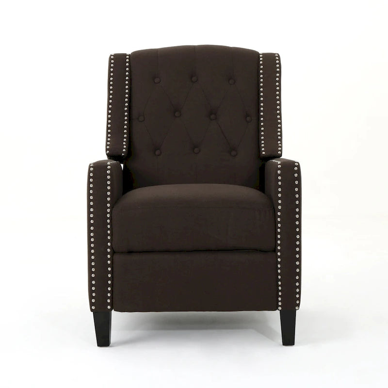 Fauteuil inclinable classique en tissu, fauteuil élégant pour salon, chambre à coucher