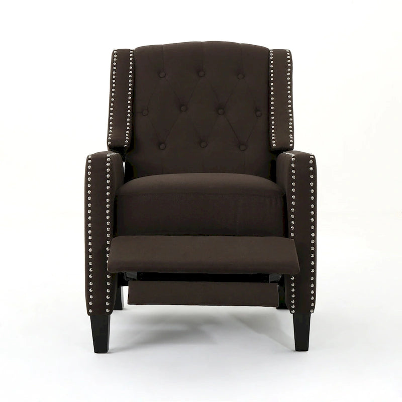 Fauteuil inclinable classique en tissu, fauteuil élégant pour salon, chambre à coucher