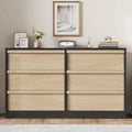 Commode 6 tiroirs pour chambre à coucher, organisateur de rangement moderne
