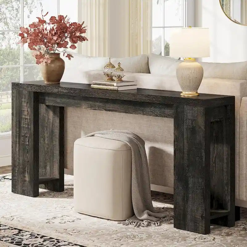 Console de 70,9 pouces de long pour canapé, salon, entrée, couloir