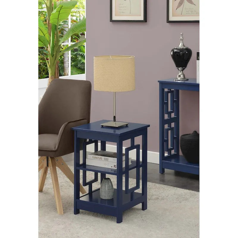 Table d'appoint avec étagères Town Square de Convenience Concepts