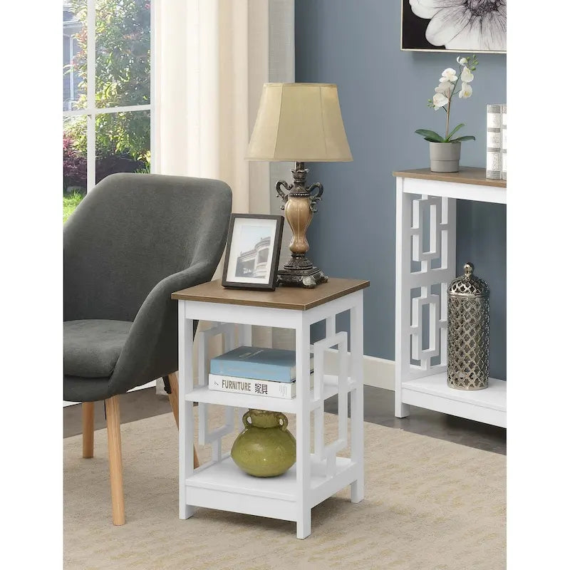 Table d'appoint avec étagères Town Square de Convenience Concepts