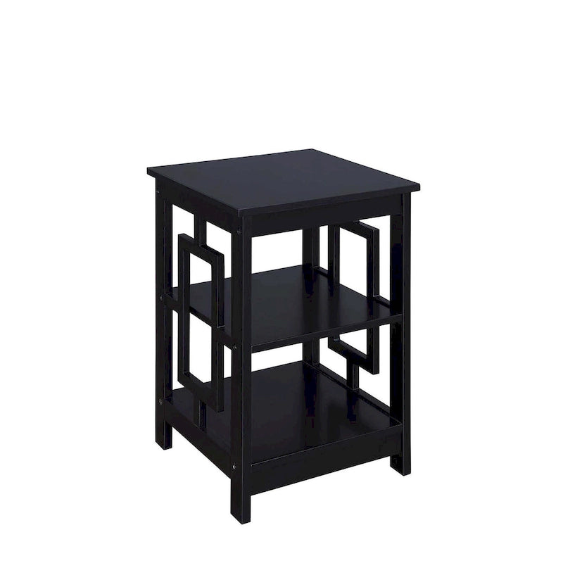 Table d'appoint avec étagères Town Square de Convenience Concepts