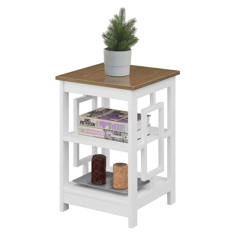 Table d'appoint avec étagères Town Square de Convenience Concepts