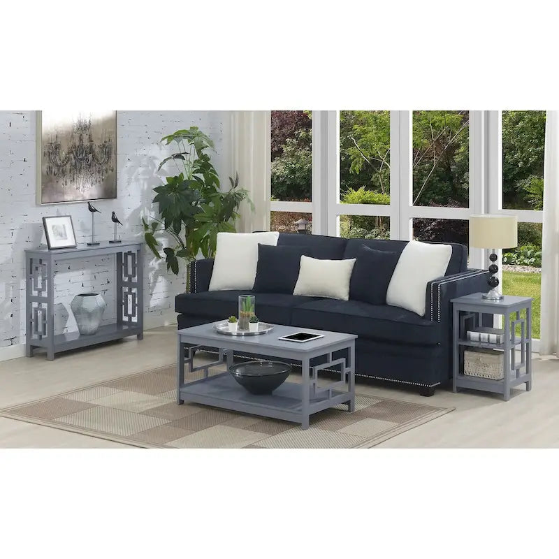 Table d'appoint avec étagères Town Square de Convenience Concepts
