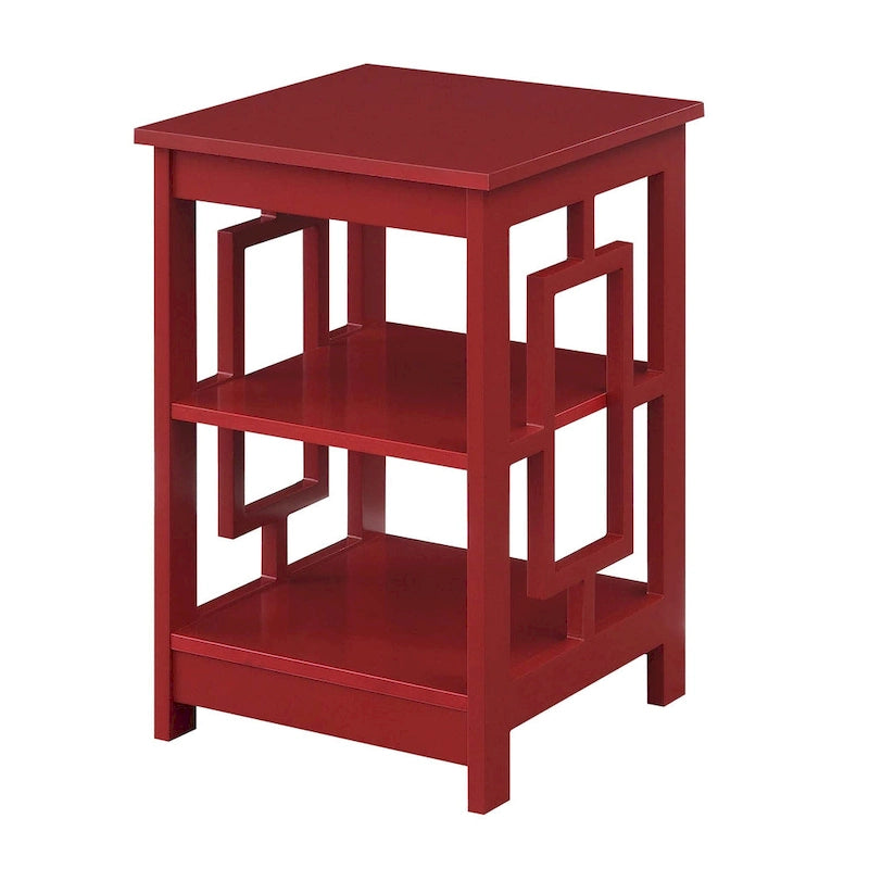 Table d'appoint avec étagères Town Square de Convenience Concepts