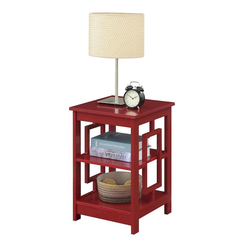 Table d'appoint avec étagères Town Square de Convenience Concepts