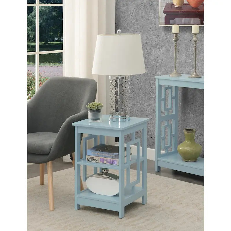 Table d'appoint avec étagères Town Square de Convenience Concepts