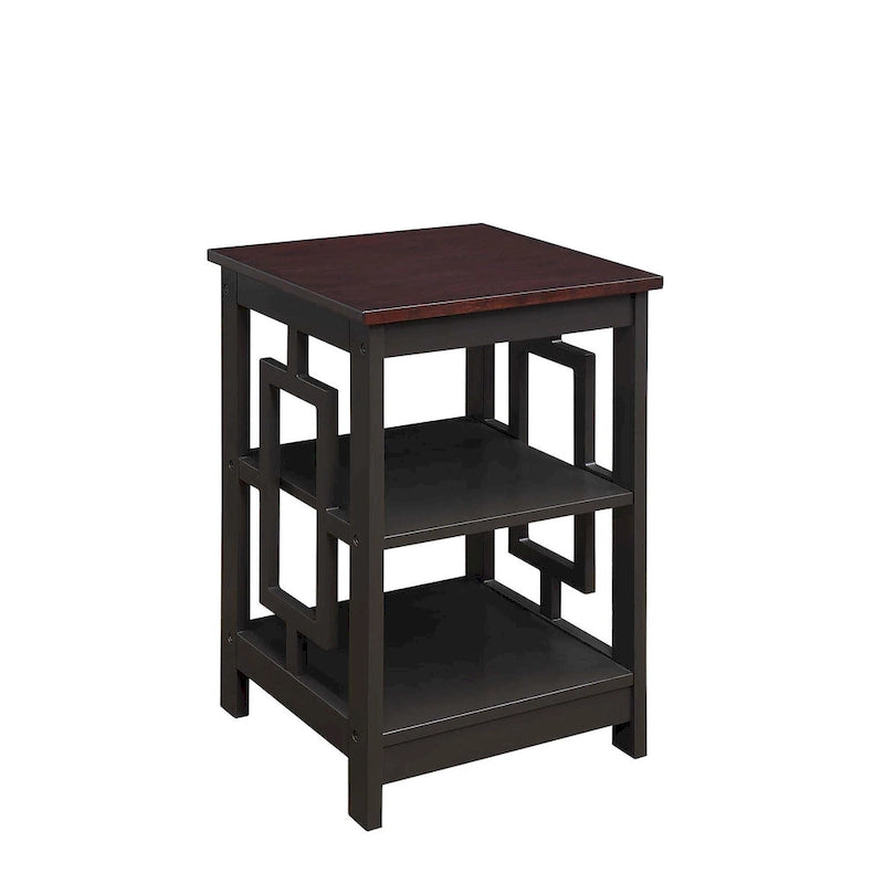 Table d'appoint avec étagères Town Square de Convenience Concepts