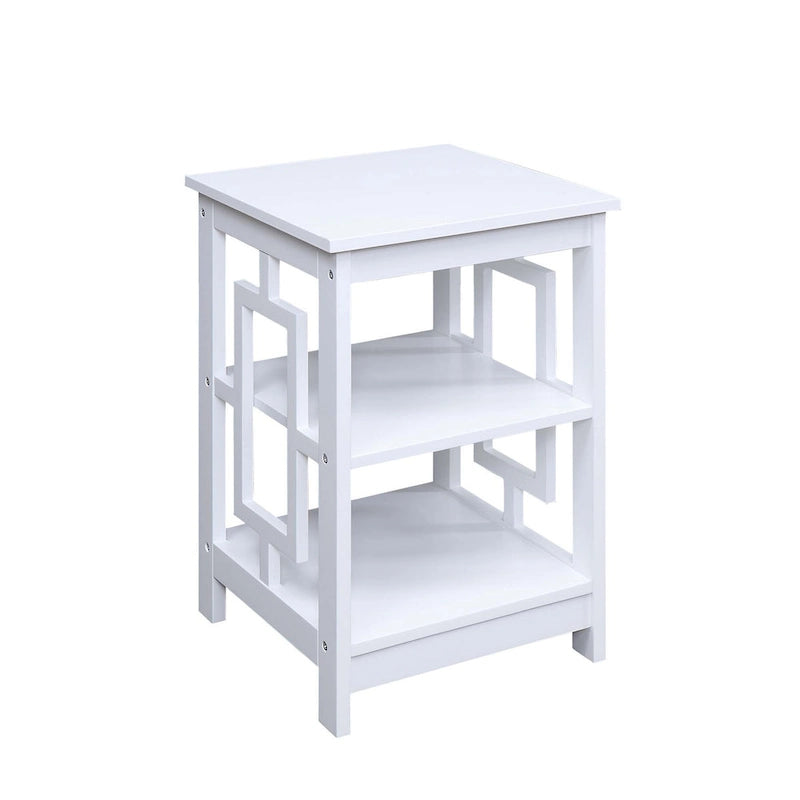 Table d'appoint avec étagères Town Square de Convenience Concepts