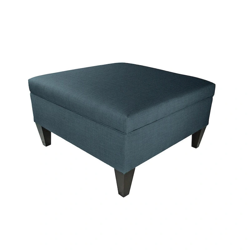 Table basse ottomane capitonnée avec rangement