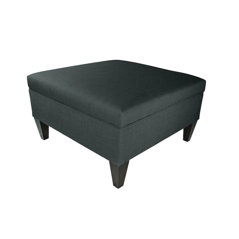 Table basse ottomane capitonnée avec rangement