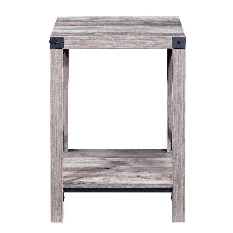 Table d'appoint/table décorative de style maison de campagne avec étagères de rangement