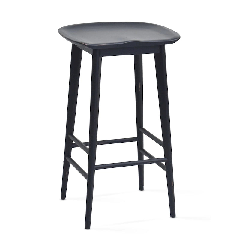 Tabouret de comptoir en acacia massif sans dossier - Tabouret de comptoir