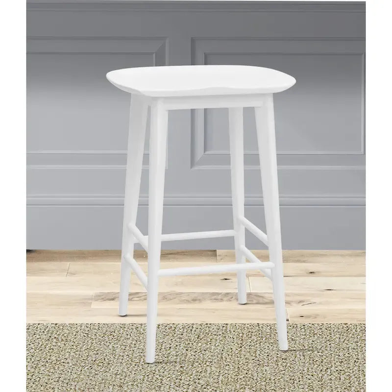 Tabouret de comptoir en acacia massif sans dossier - Tabouret de comptoir