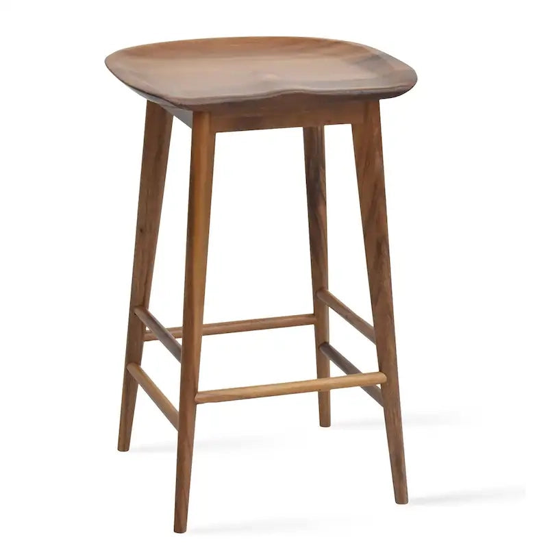 Tabouret de comptoir en acacia massif sans dossier - Tabouret de comptoir