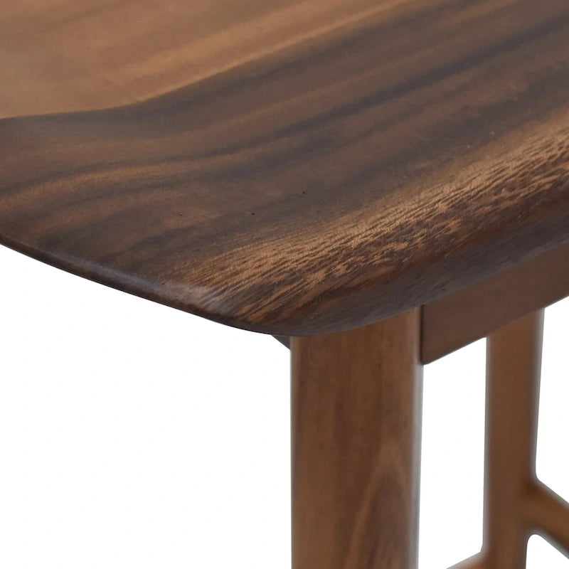 Tabouret de comptoir en acacia massif sans dossier - Tabouret de comptoir