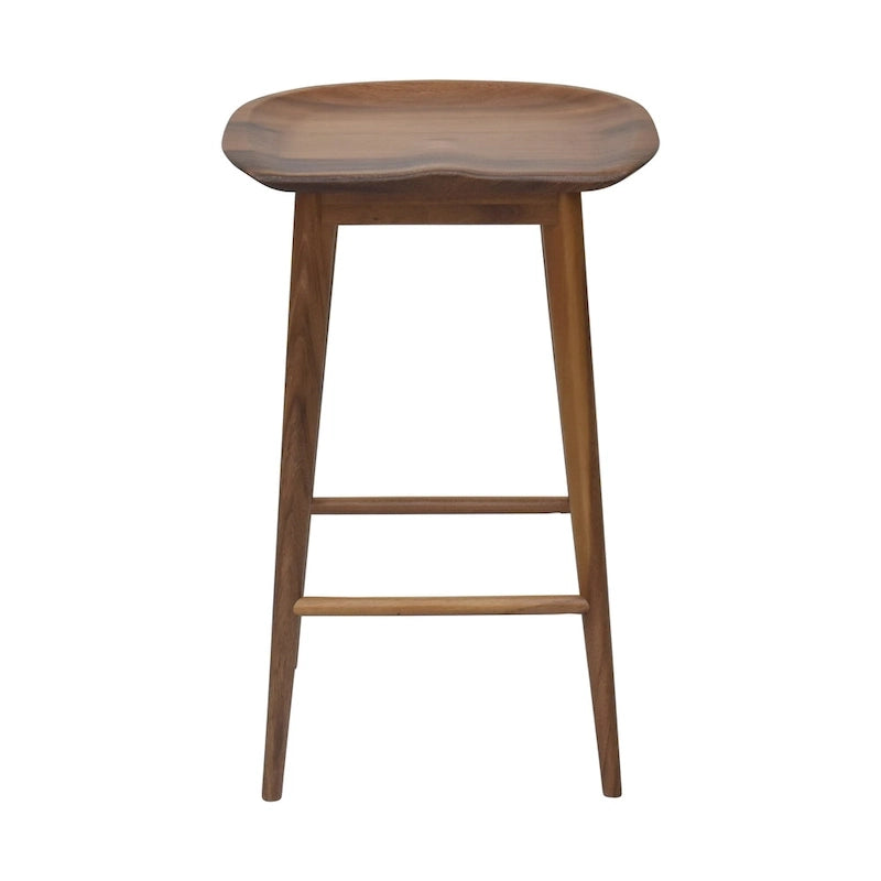 Tabouret de comptoir en acacia massif sans dossier - Tabouret de comptoir