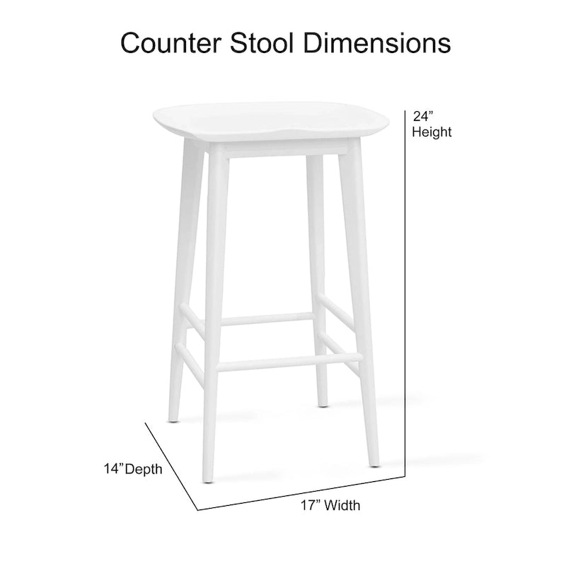 Tabouret de comptoir en acacia massif sans dossier - Tabouret de comptoir