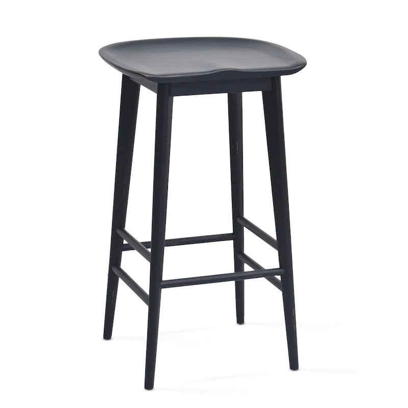 Tabouret de comptoir en acacia massif sans dossier - Tabouret de comptoir