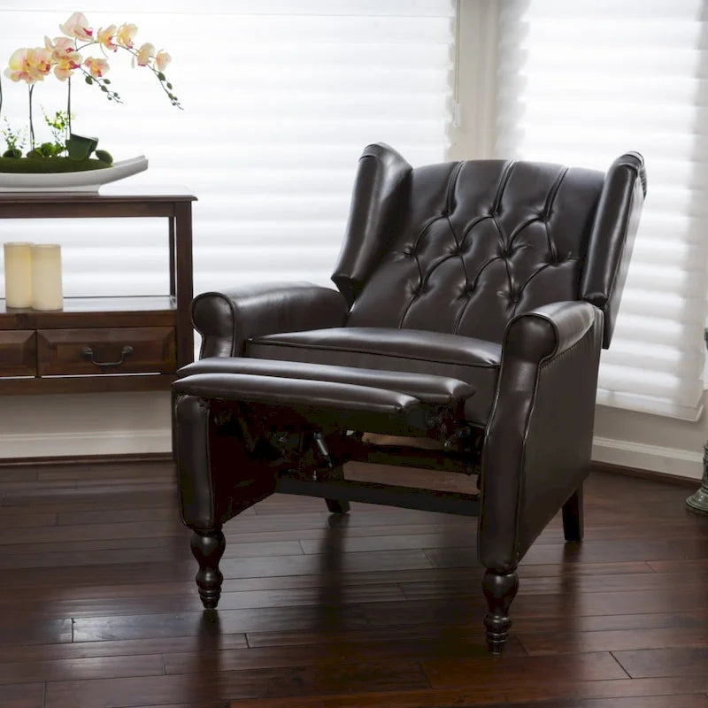 Fauteuil club en simili-cuir