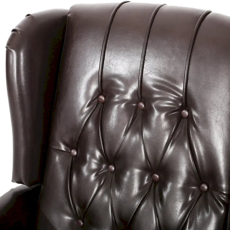 Fauteuil club en simili-cuir