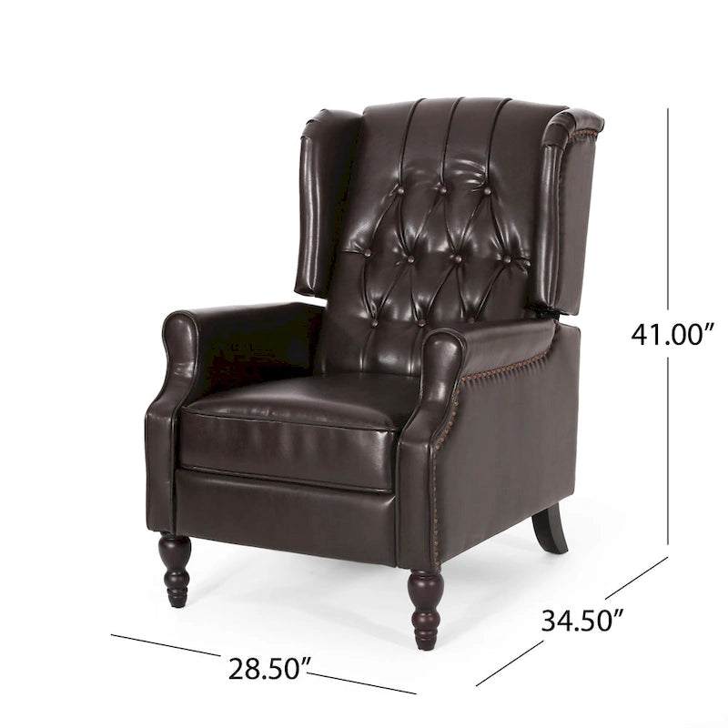 Fauteuil club en simili-cuir