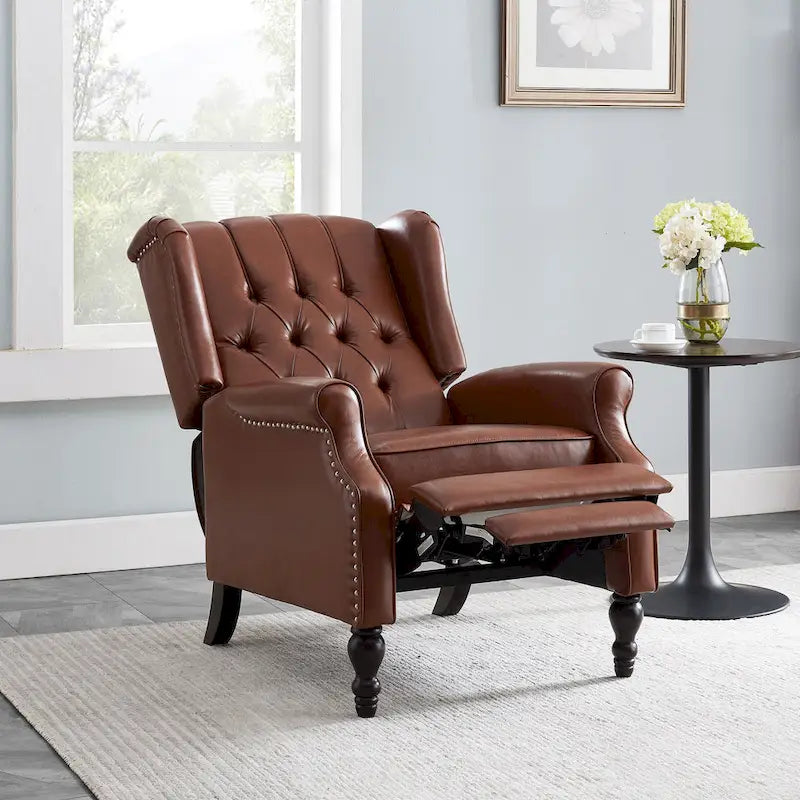 Fauteuil club en simili-cuir