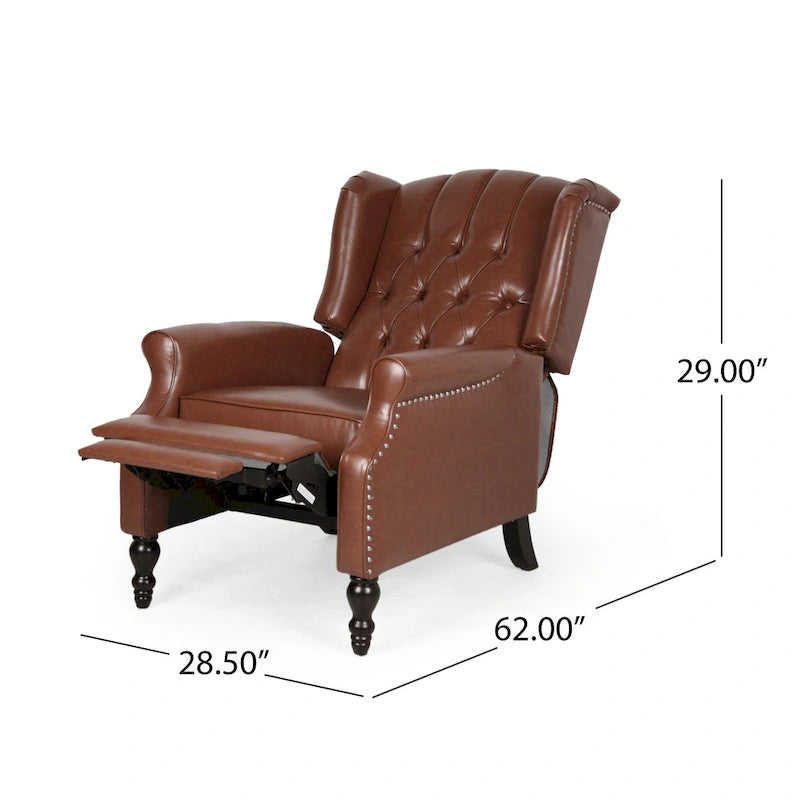 Fauteuil club en simili-cuir