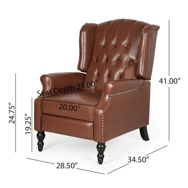 Fauteuil club en simili-cuir