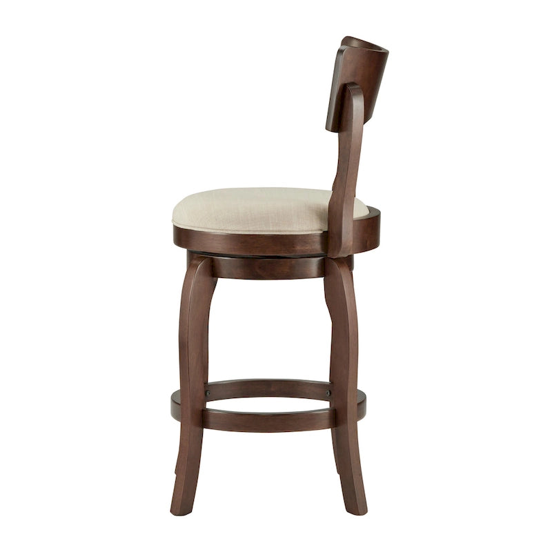 Tabouret pivotant de 24 pouces de hauteur de bar, marron