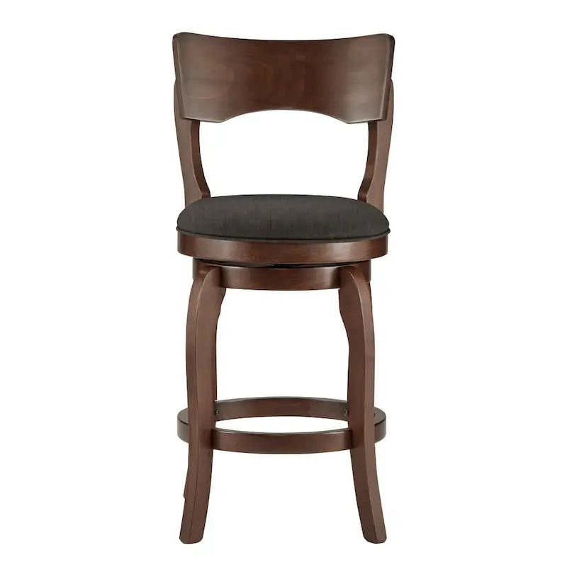 Tabouret pivotant de 24 pouces de hauteur de bar, marron