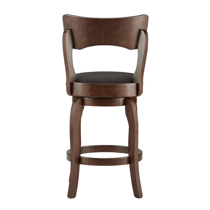 Tabouret pivotant de 24 pouces de hauteur de bar, marron