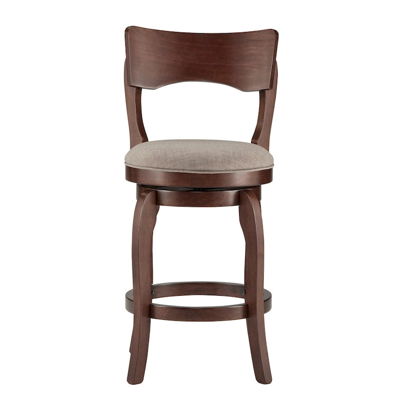 Tabouret pivotant de 24 pouces de hauteur de bar, marron