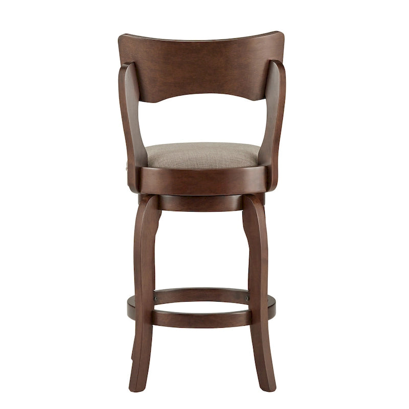 Tabouret pivotant de 24 pouces de hauteur de bar, marron