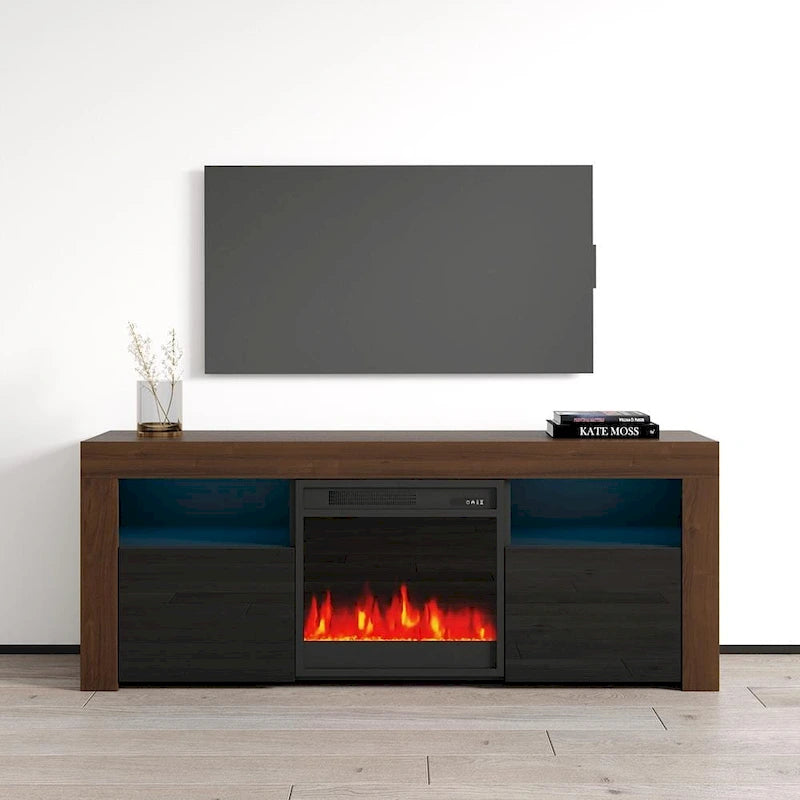 Meuble TV cheminée électrique de 58 pouces