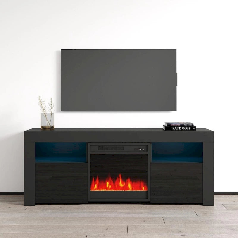Meuble TV cheminée électrique de 58 pouces