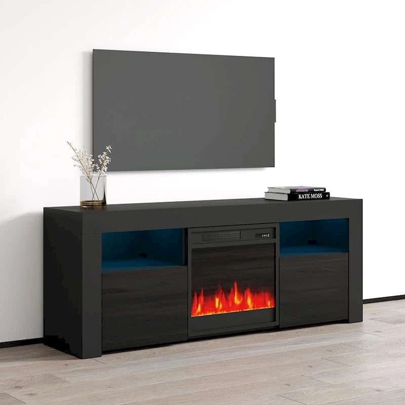 Meuble TV cheminée électrique de 58 pouces