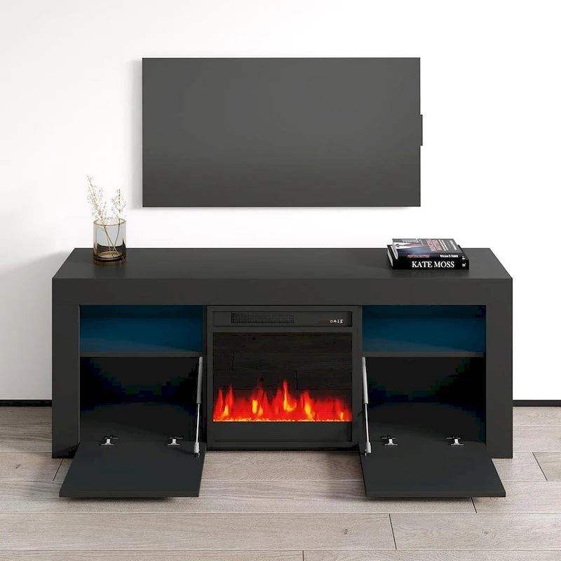 Meuble TV cheminée électrique de 58 pouces