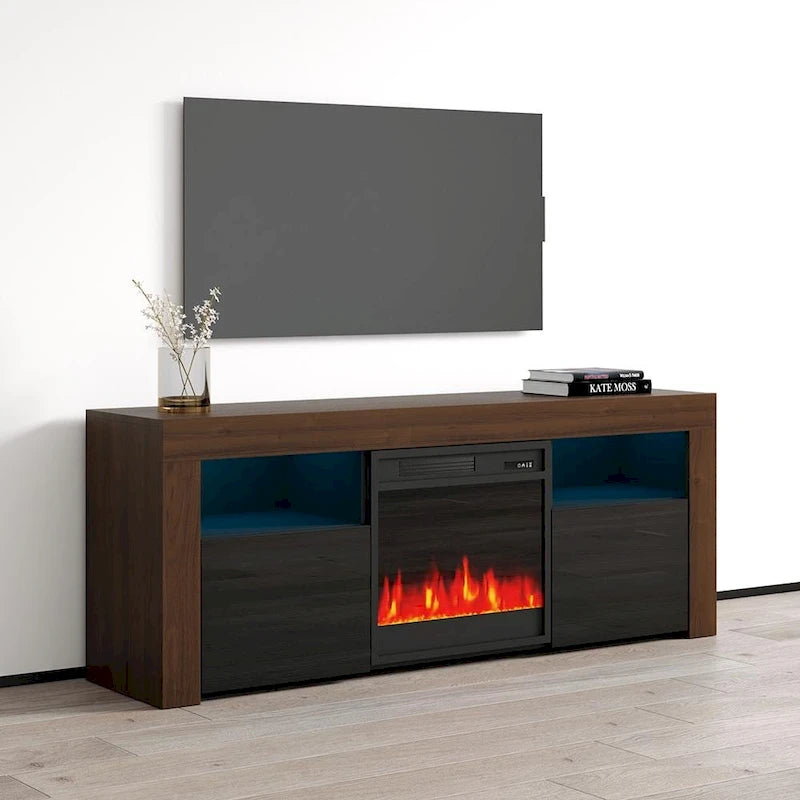 Meuble TV cheminée électrique de 58 pouces