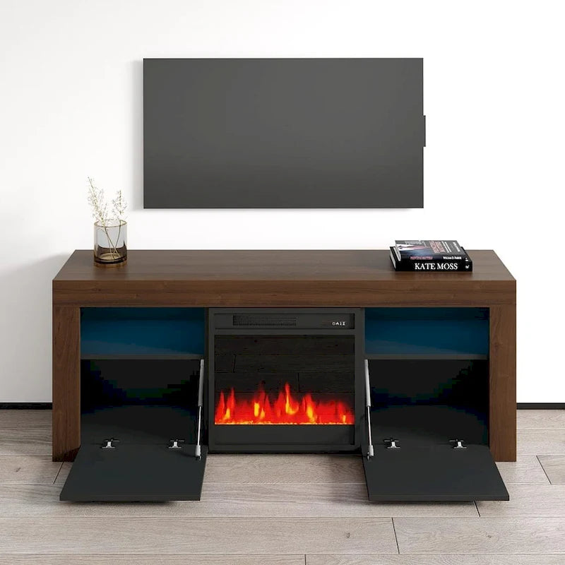 Meuble TV cheminée électrique de 58 pouces