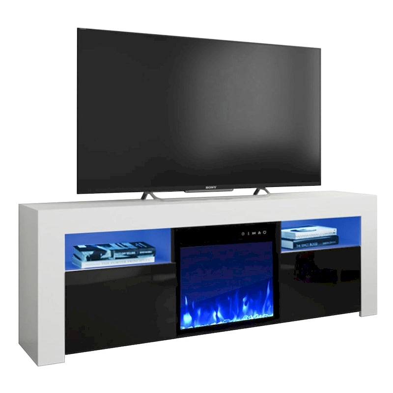 Meuble TV cheminée électrique de 58 pouces