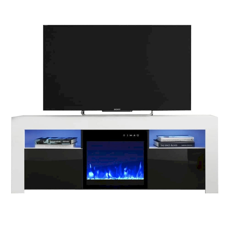Meuble TV cheminée électrique de 58 pouces