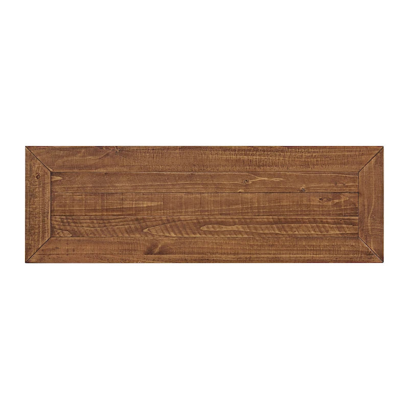 Table d'appoint de canapé à deux tiroirs en bois massif