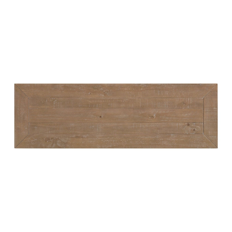 Table d'appoint de canapé à deux tiroirs en bois massif