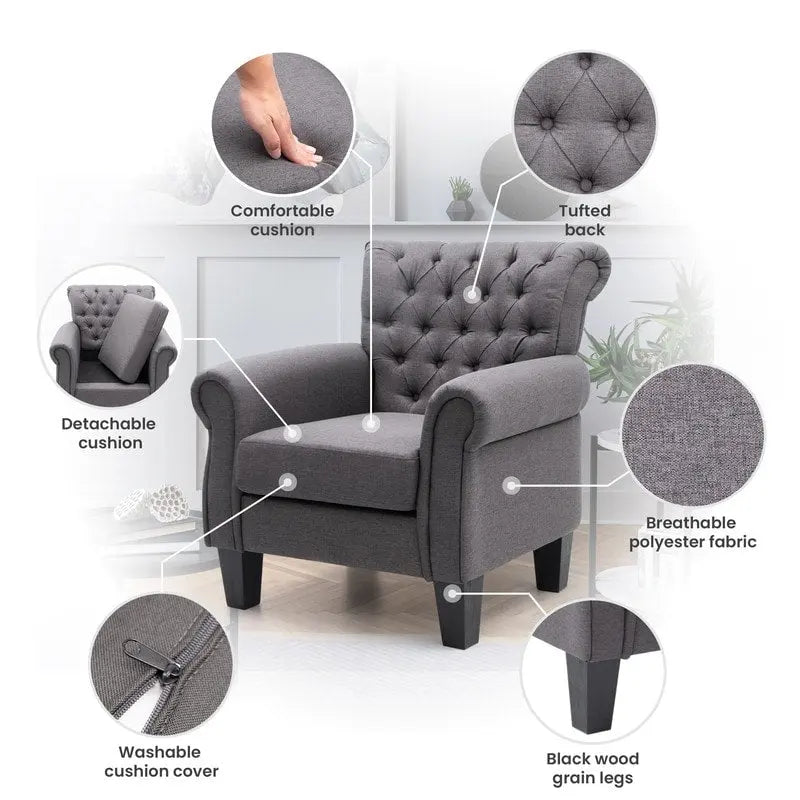 Fauteuil lounge/club moderne, adapté au salon