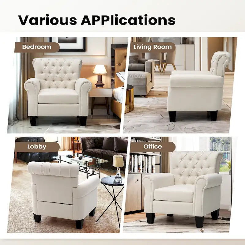 Fauteuil lounge/club moderne, adapté au salon