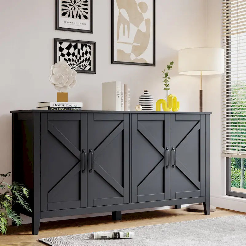 Meuble de rangement autoportant pour le salon, le bureau ou la chambre