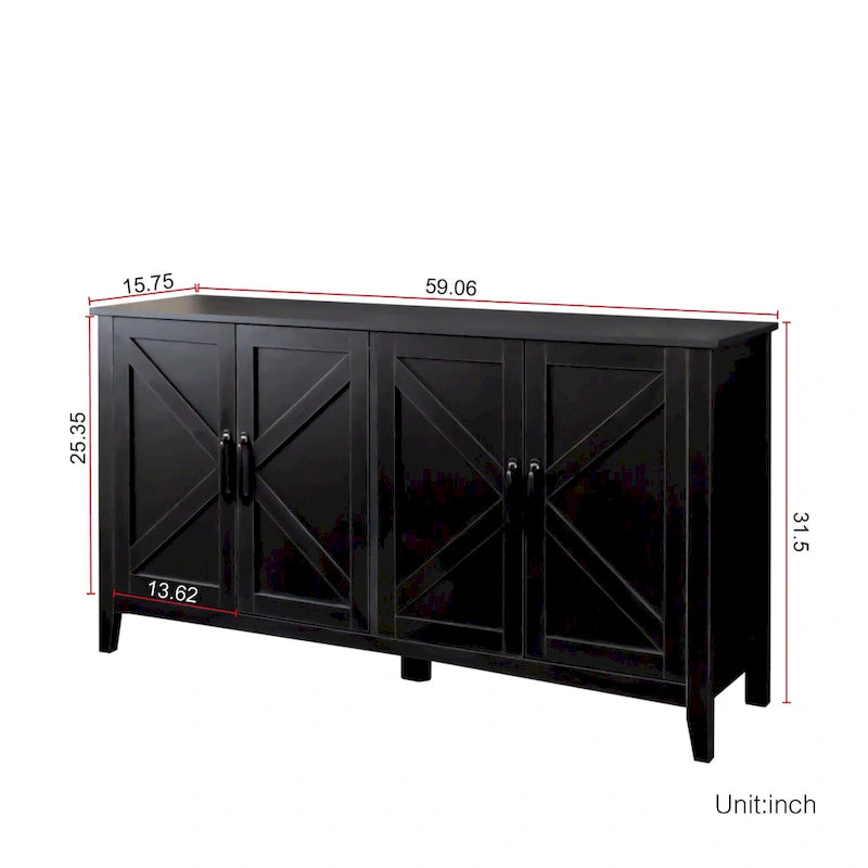 Meuble de rangement autoportant pour le salon, le bureau ou la chambre