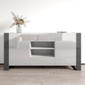 Buffet bahut moderne en bois de 64,5 pouces